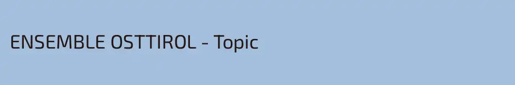 ENSEMBLE OSTTIROL - Topic
